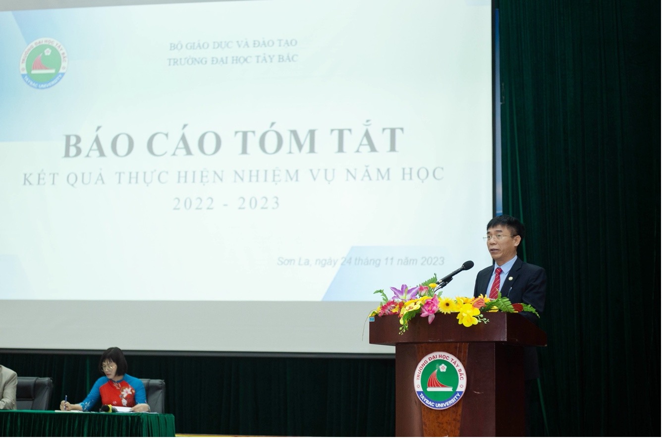 Hội nghị cán bộ, công chức, viên chức và người lao động Trường Đại học Tây Bắc năm học 2023 - 2024 thành công tốt đẹp
