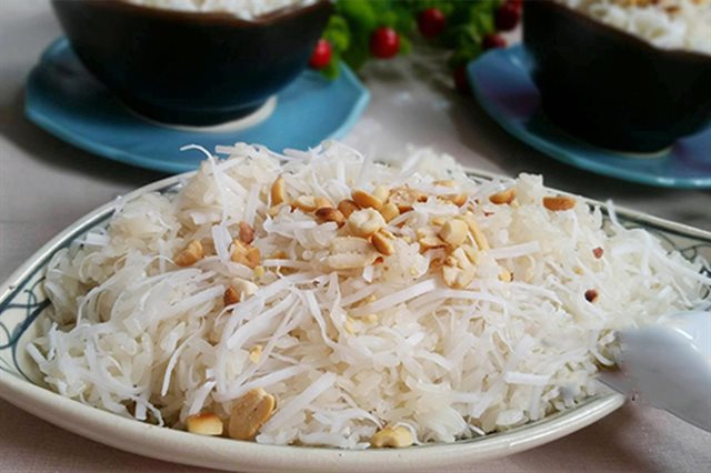 Xôi Dừa Nạo Đơn Giản