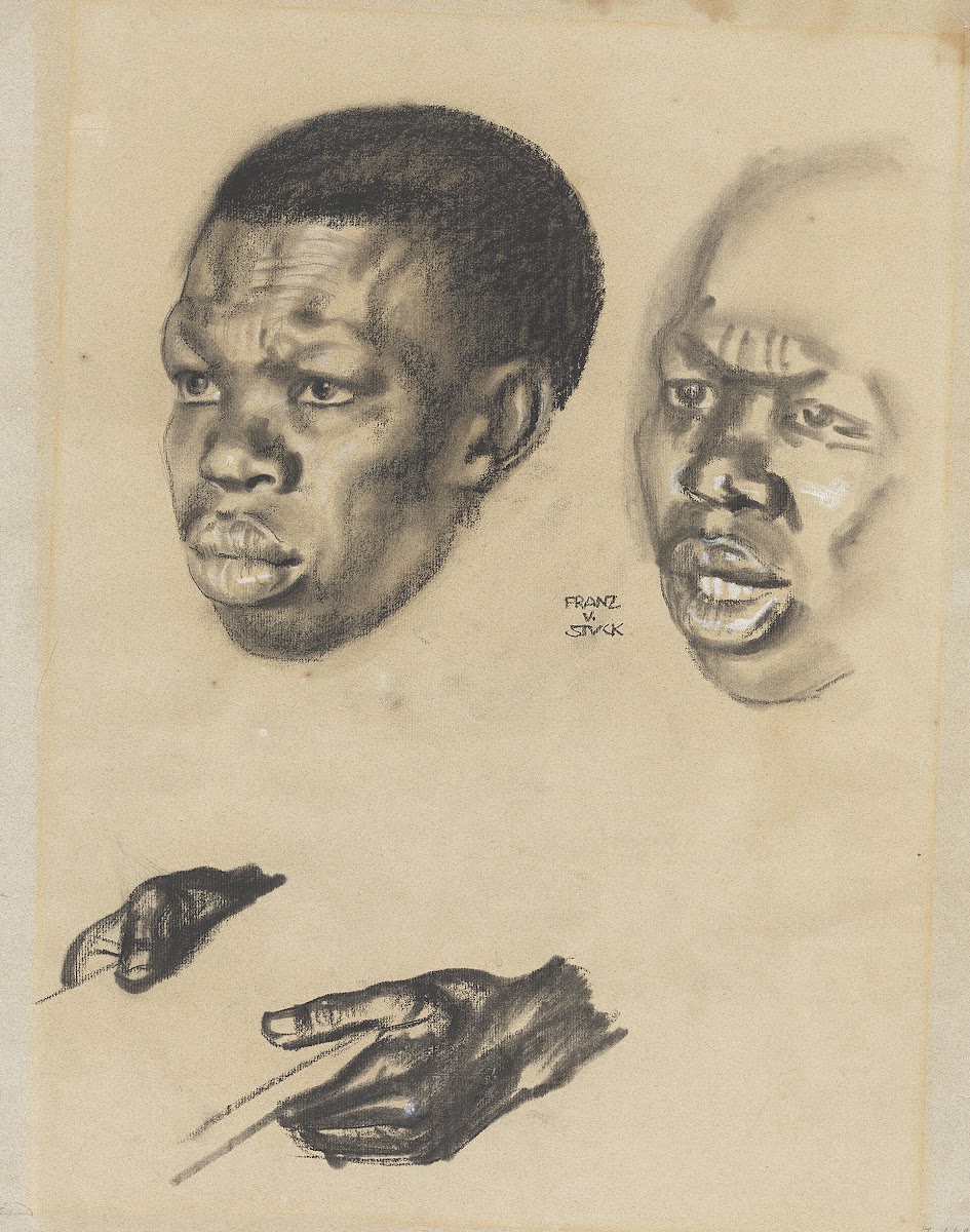 Studie zum Kopf der Dienerin für Salome 1906