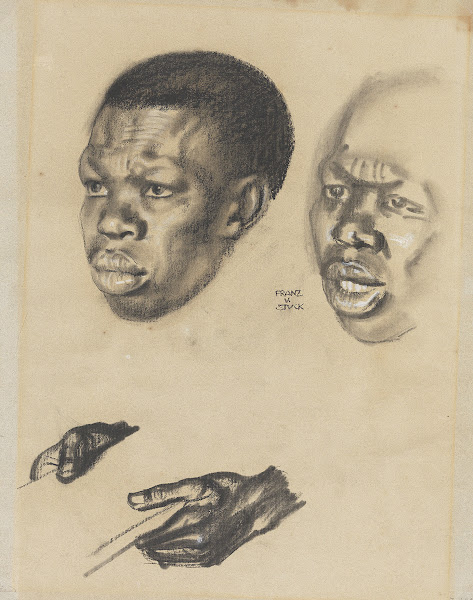 Studie zum Kopf der Dienerin für Salome 1906