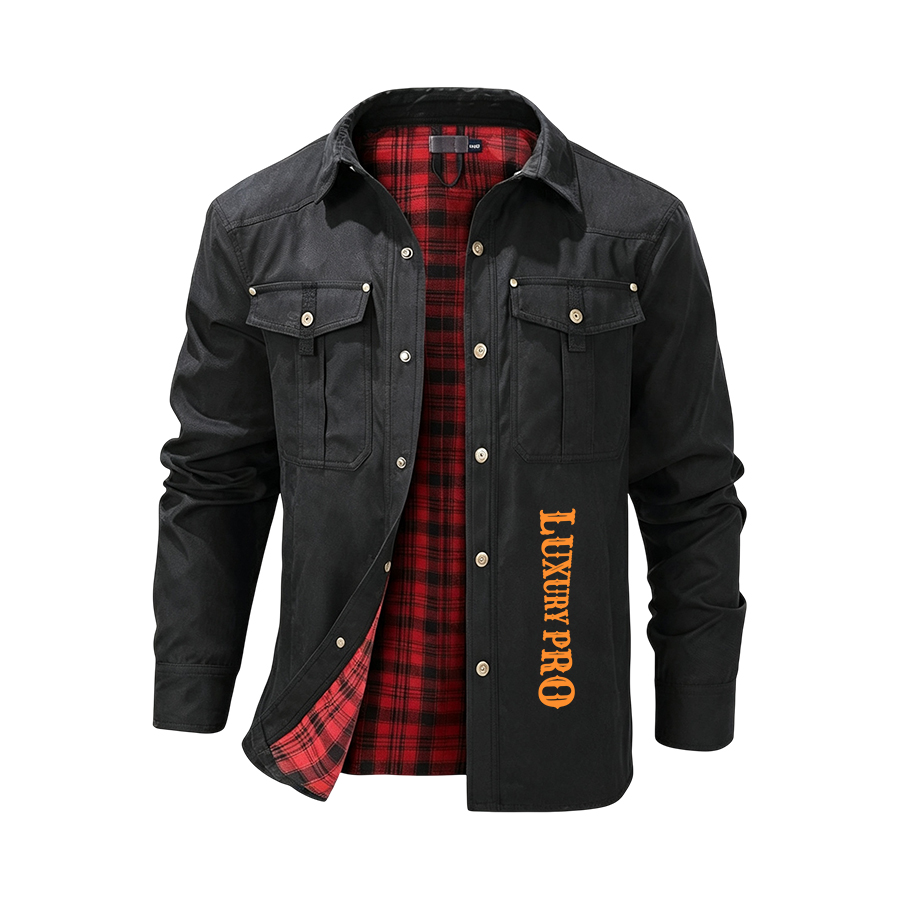 2D lined plaid jacket
