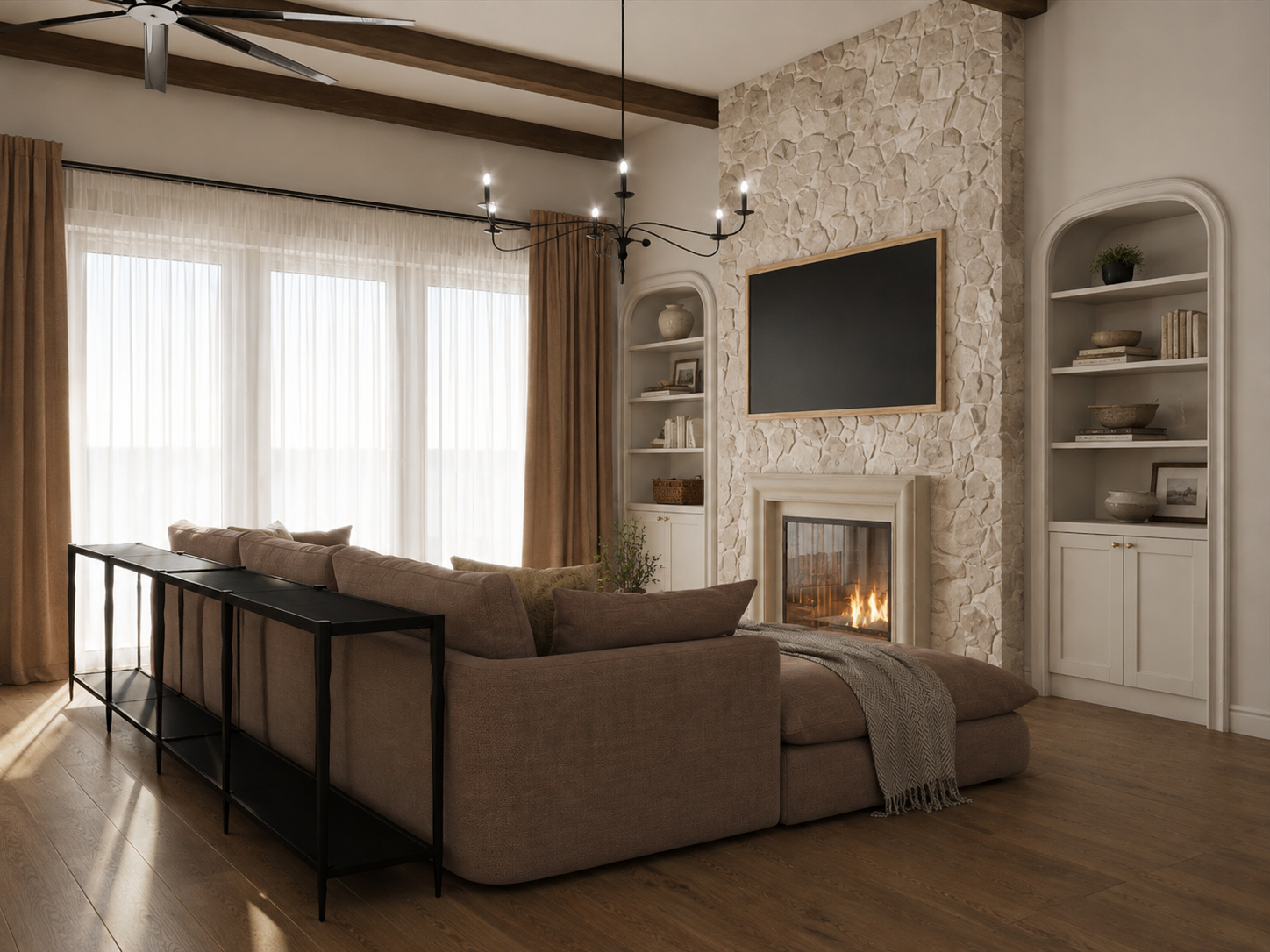 Living Room Fireplace Detail