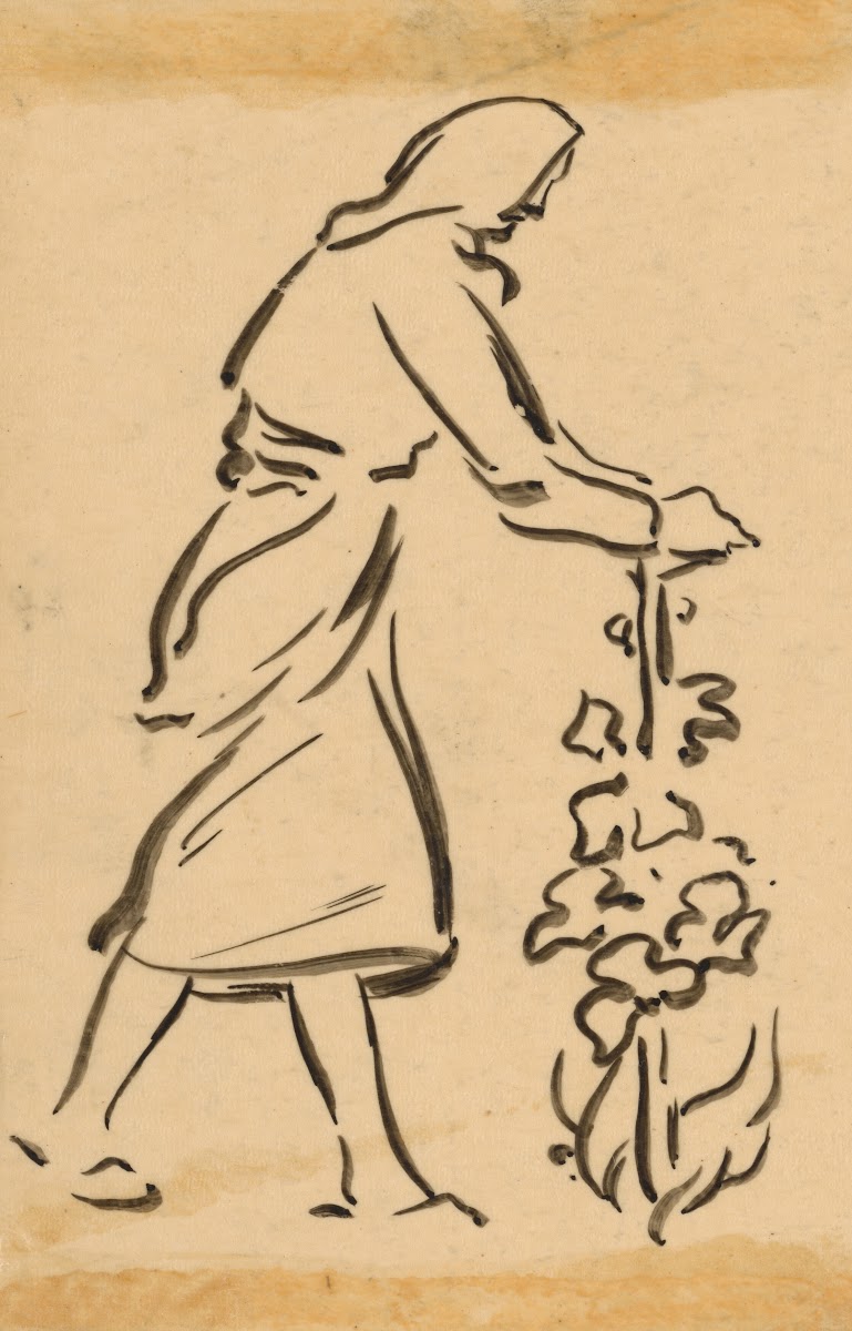 Woman Holding a Tree  Vine 1948