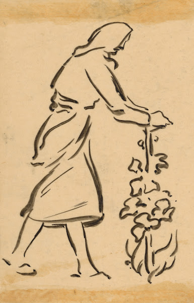 Woman Holding a Tree  Vine 1948