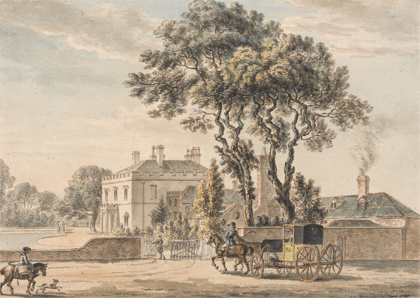 North East View of Sir John Elvils House on Englefield Green near Egham in Surre