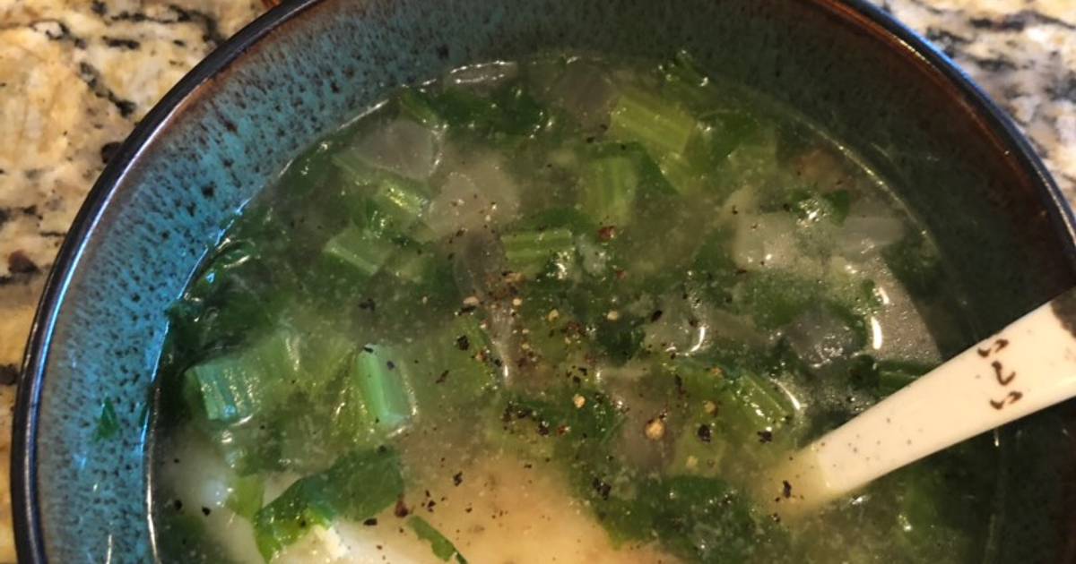 Cá trắng nấu canh cải xanh