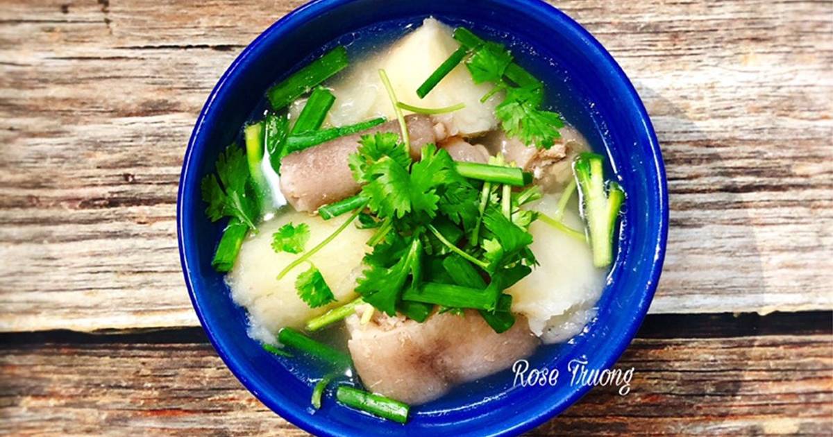 Canh Đuôi Heo Nấu Khoai Từ