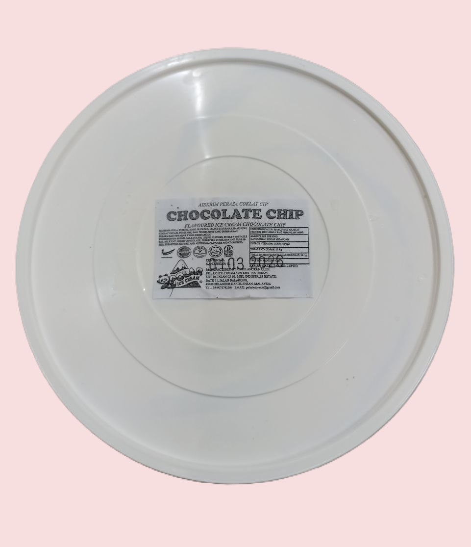 Ice Cream Tub (6L) - Chocolate Chip