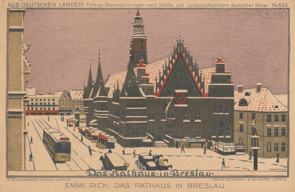 Das Rathaus in Breslau 1900