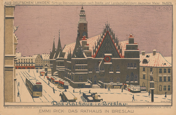 Das Rathaus in Breslau 1900