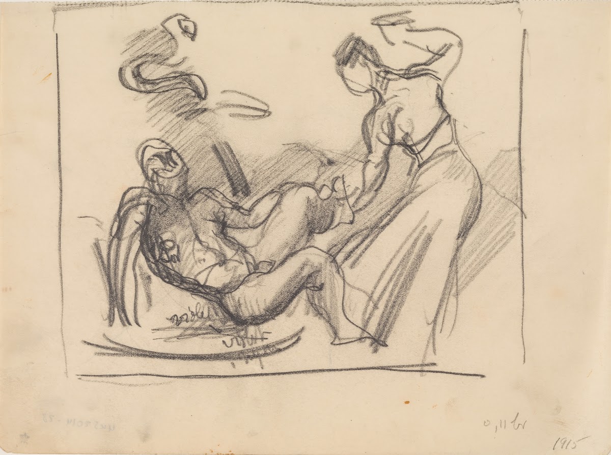 Skitse til maleriet Loke og Sigyn 1915