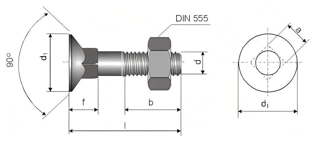 DIN 608 – Technical drawing
