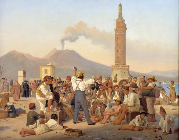 A Reciter of Orlando Furioso at the Molo Naples 1839