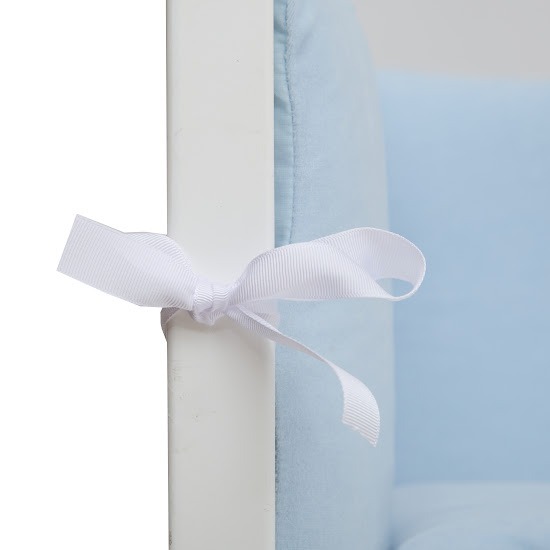 Bumper Twins Velour 360 cm blue