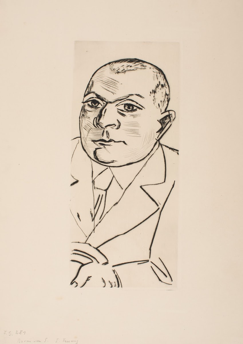 Portrait of Baron Simolin I Small Version 1928