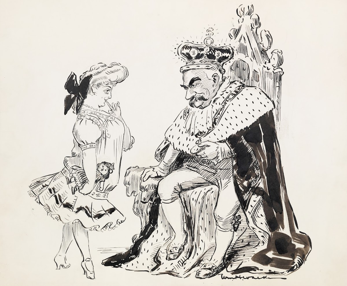 Lillian Russel has a theme room chat with the King 1910