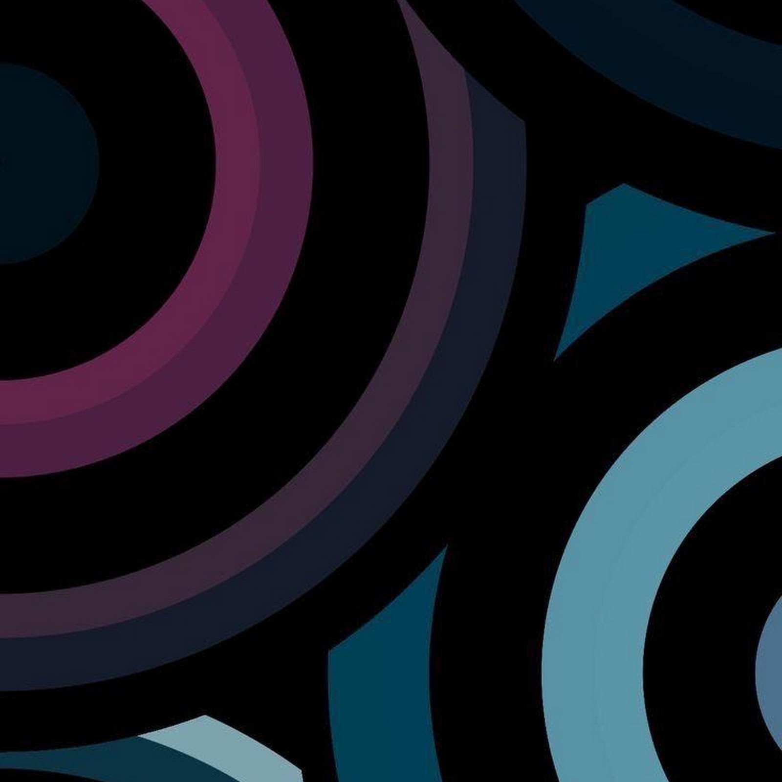 Download Abstract Blue Concentric Circles iPhone