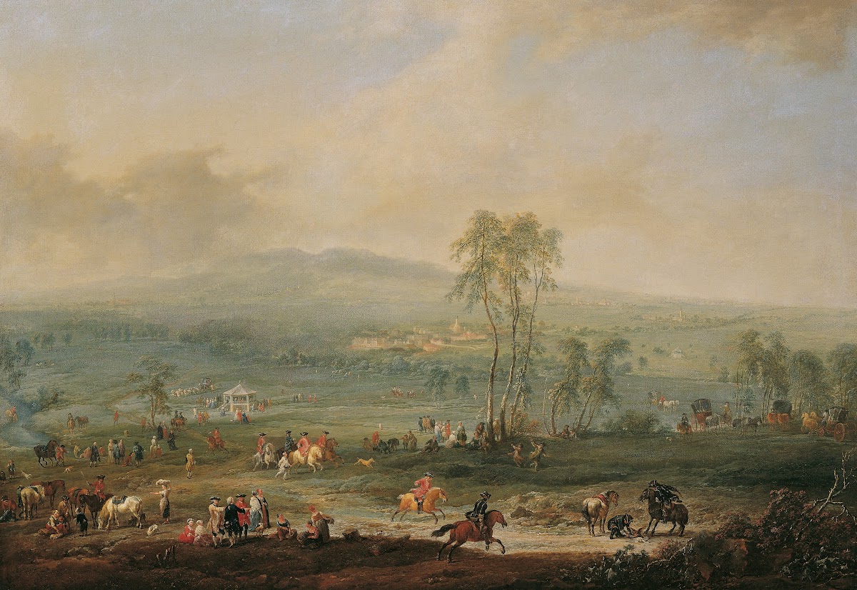 Laxenburg von der Schneiderau gegen Guntramsdorf und Mödling 1759
