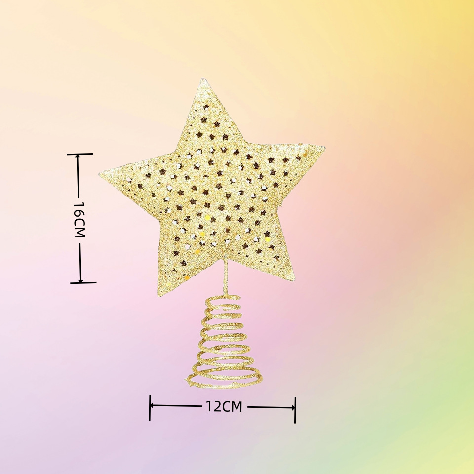 Christmas tree topper star with angel motif
