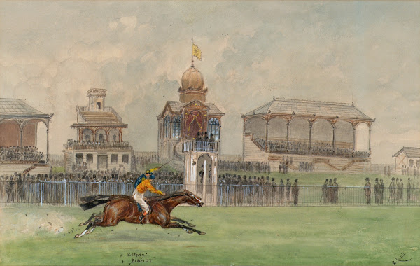 Pferderennen in der Freudenau in Wien 1884 1884