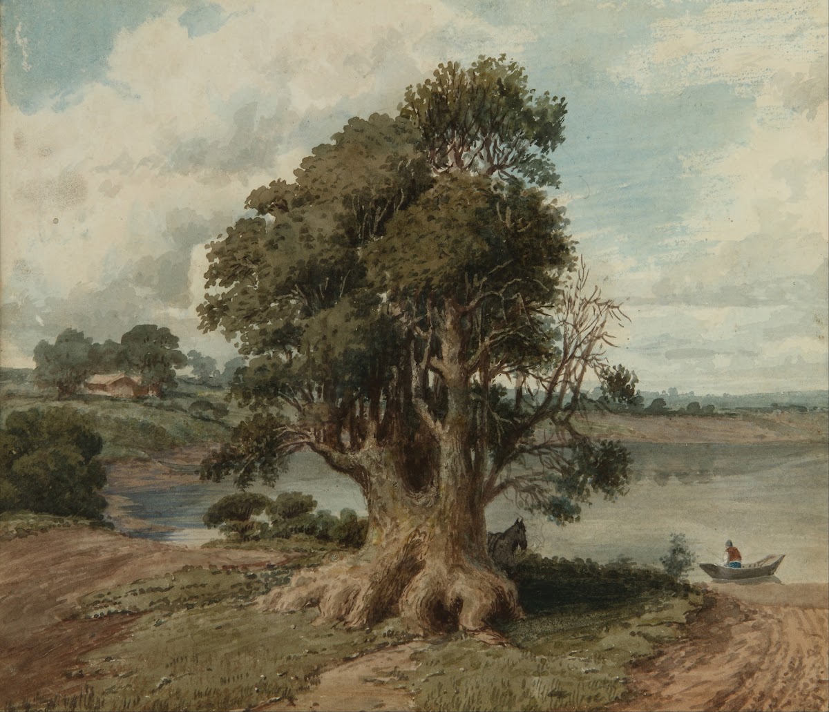 Paisaje de la costa San Isidro 1840 1870