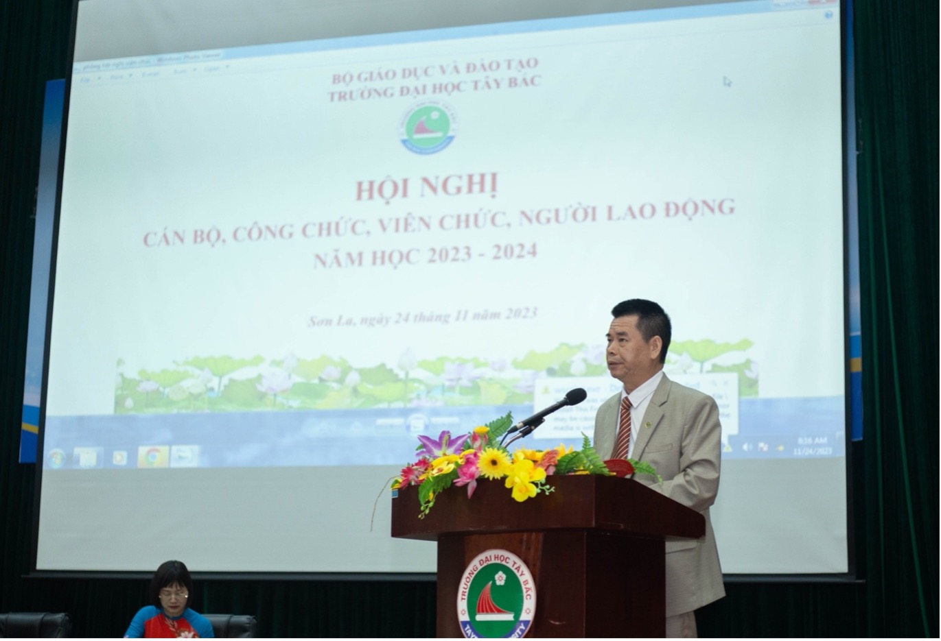 Hội nghị cán bộ, công chức, viên chức và người lao động Trường Đại học Tây Bắc năm học 2023 - 2024 thành công tốt đẹp