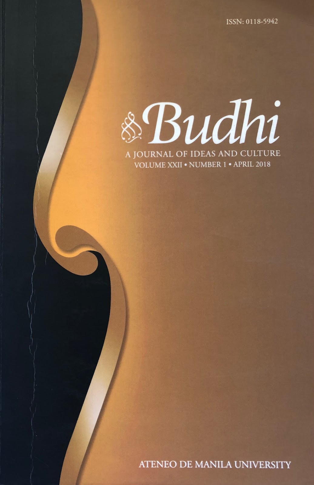 Budhi: A Journal of Ideas and Culture, vol. 22, no. 1