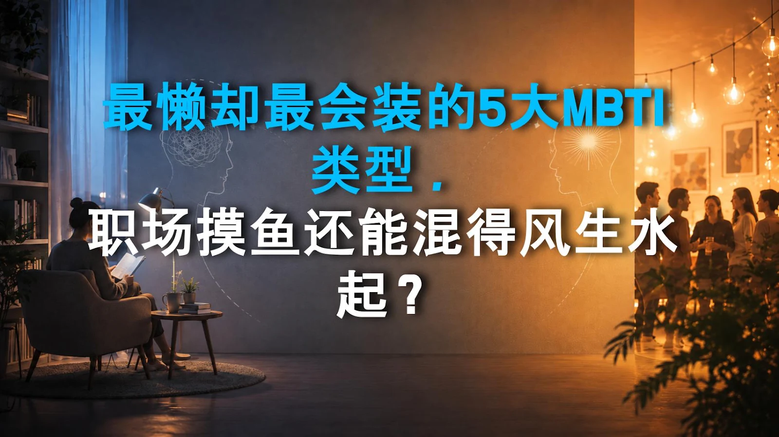 最懒却最会装的5大MBTI类型，职场摸鱼还能混得风生水起？