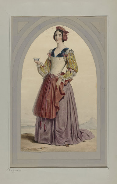 Woman in Renaissance costume 19th century
