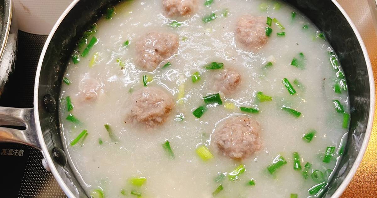 Canh khoai từ thịt viên