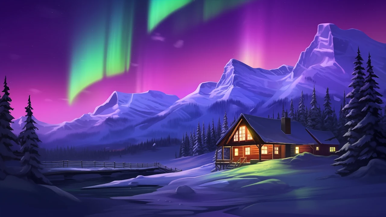 Ai Art, Snow, Winter, Painting, Illustration 5K Desktop Wallpaper