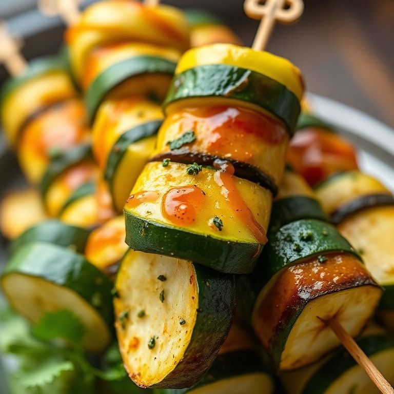 Garlic Butter Zucchini Skewers Perfect for Summer Grilling: Easy, Sizzling, Homemade finished