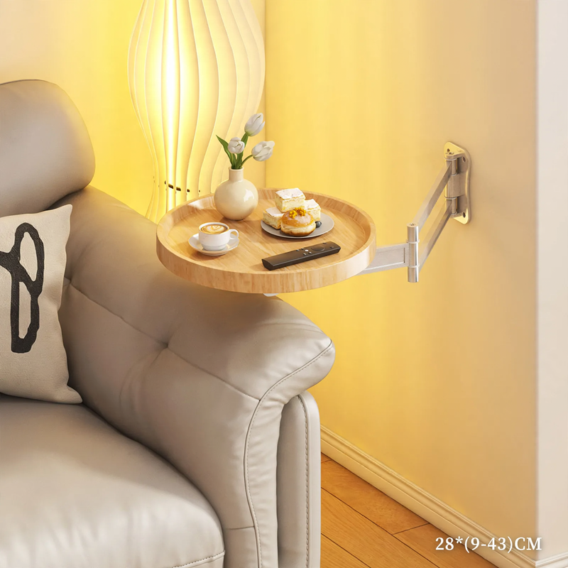 Foldable side table with aluminum frame