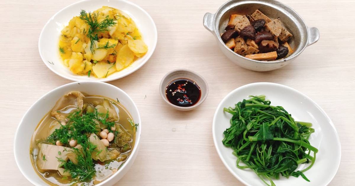 Mâm cơm chay thường ngày (2)