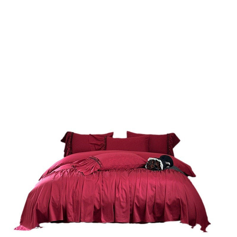 Luxury Wedding Bedding, 4-piece, Long Staple Cotton
