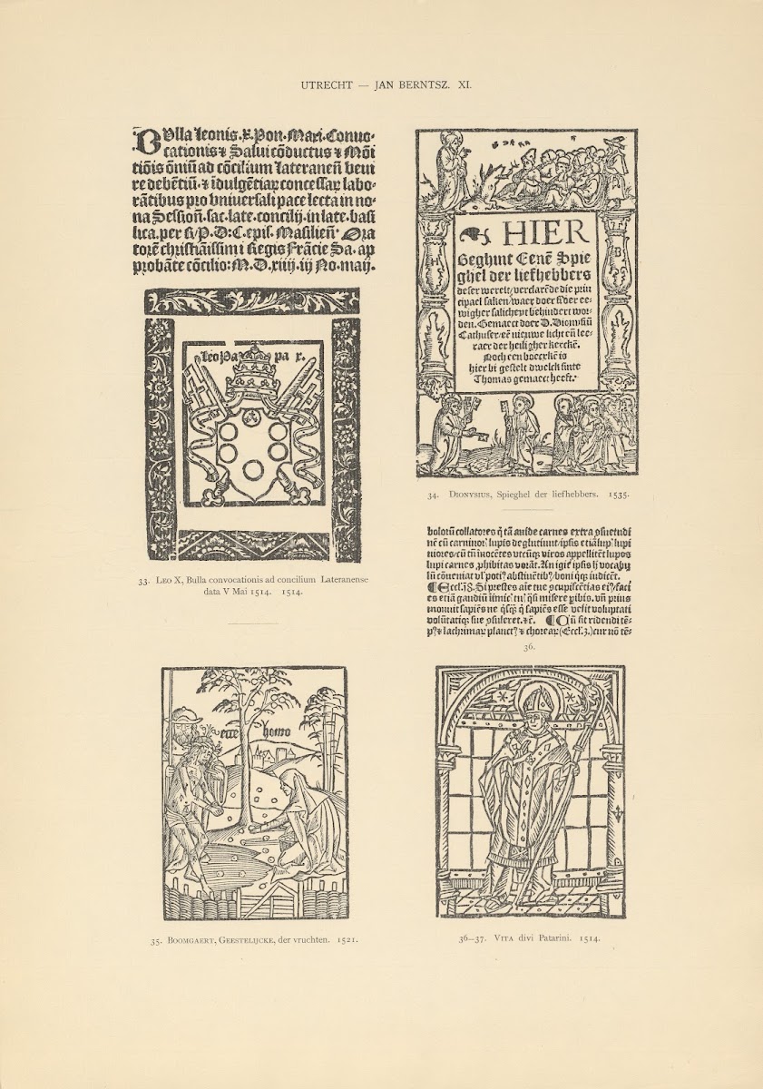 Lart typographique dans les Pays Bas pendant les annees 1500 a 1540 Pl127 1926