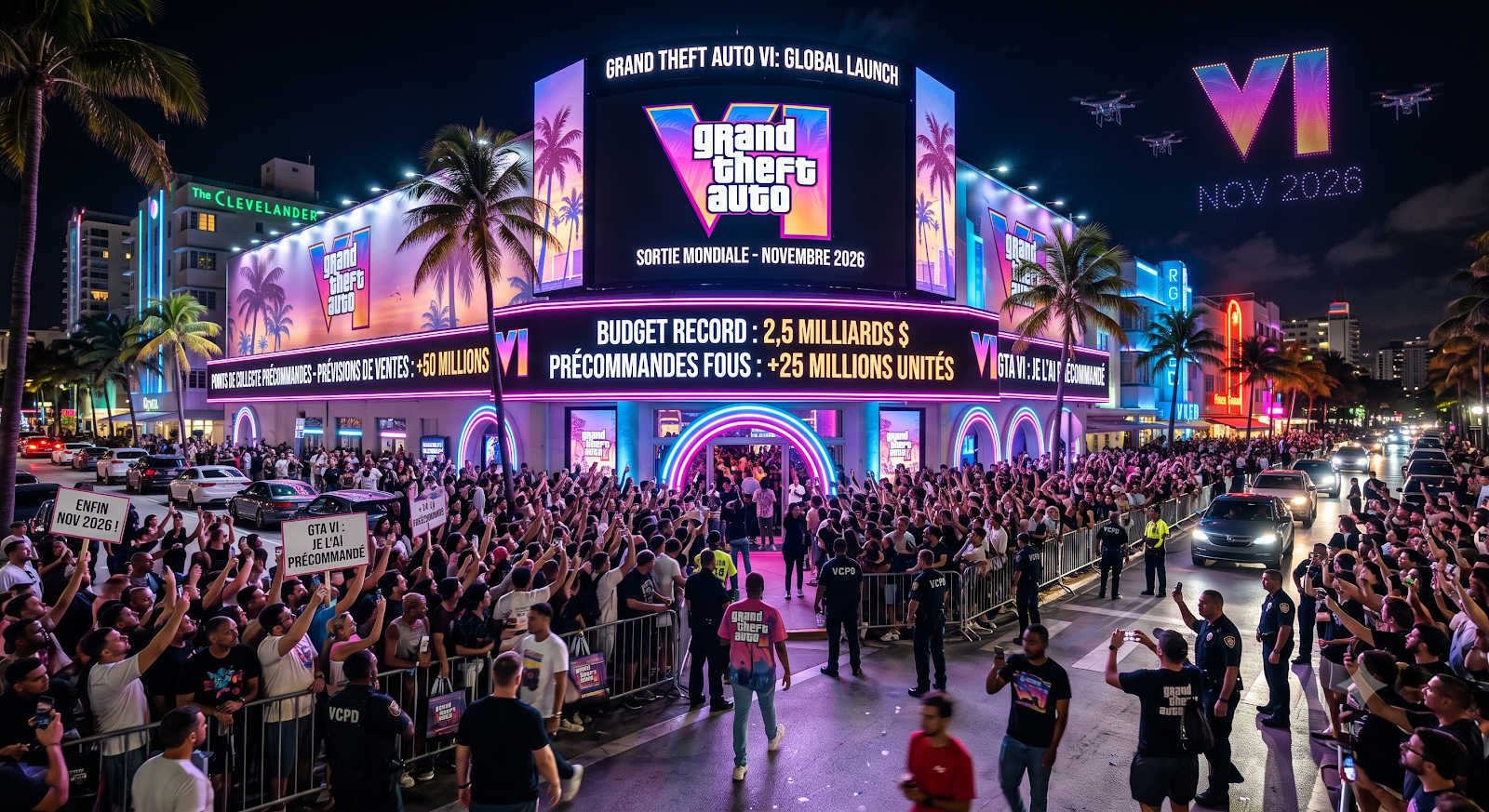 GTA 6 budget precommandes statistiques date de sortie novembre 2026