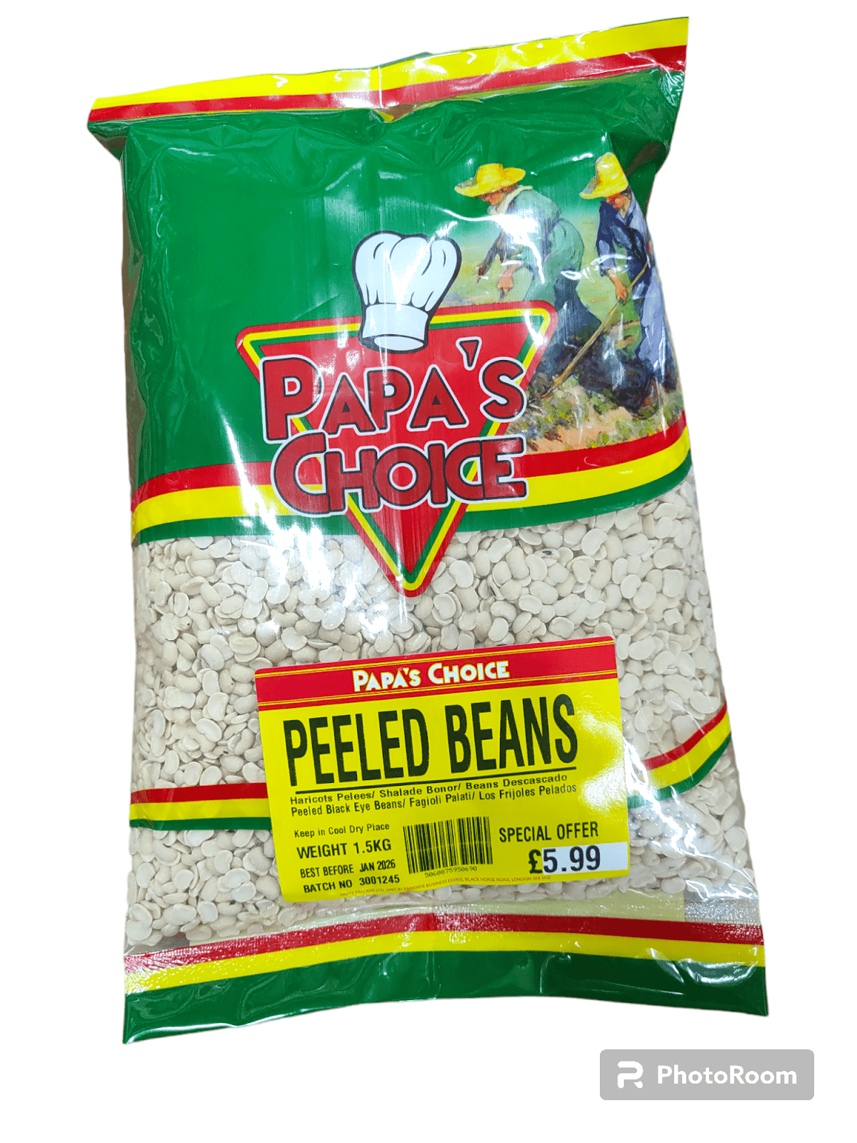 PAPA CHOICE PEELED BEANS