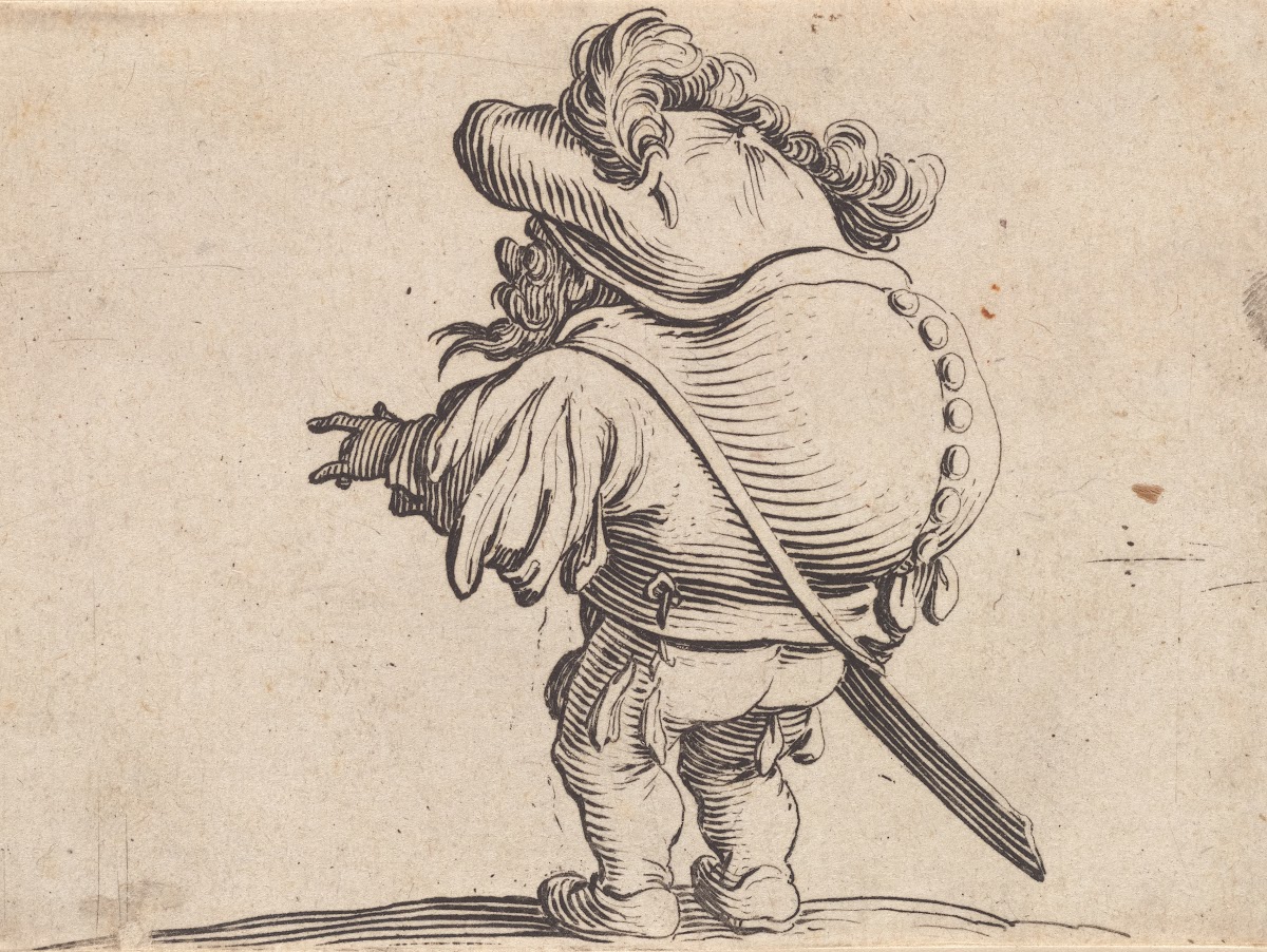 Lhomme au gros dos orné dune rangée de boutons 1616 1622
