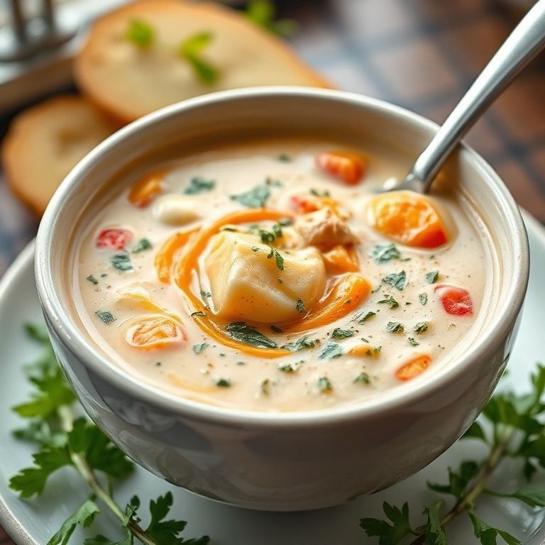 Creamy Spring Vegetable Soup: A Fresh and Easy Delight - Quick & Easy finished