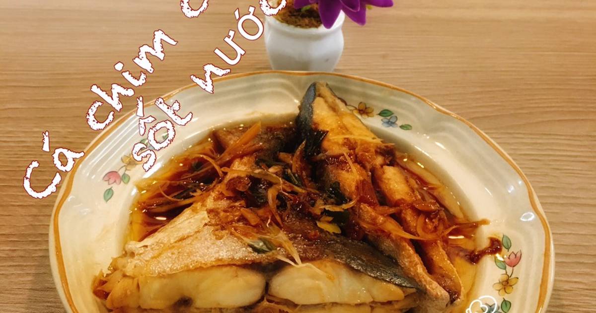 Cá chim chiên sốt nước tương