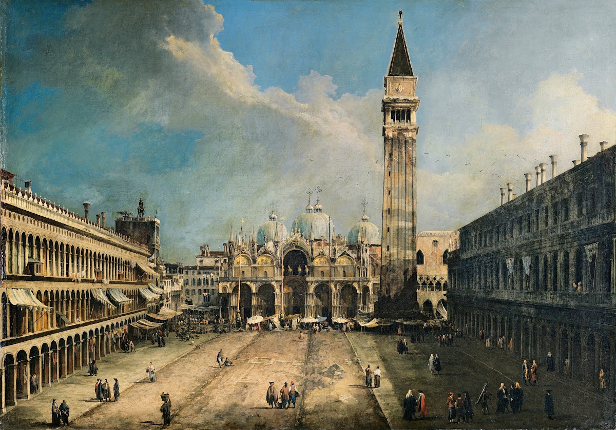 The Piazza San Marco in Venice 1723 1724