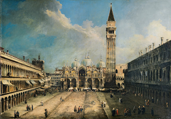 The Piazza San Marco in Venice 1723 1724