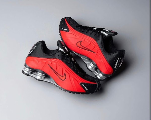 Nike Shox R4 Rojo Negro 2