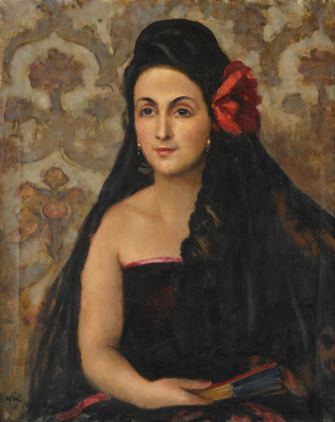 Portrait of Maria Skrzywan in Spanish costume