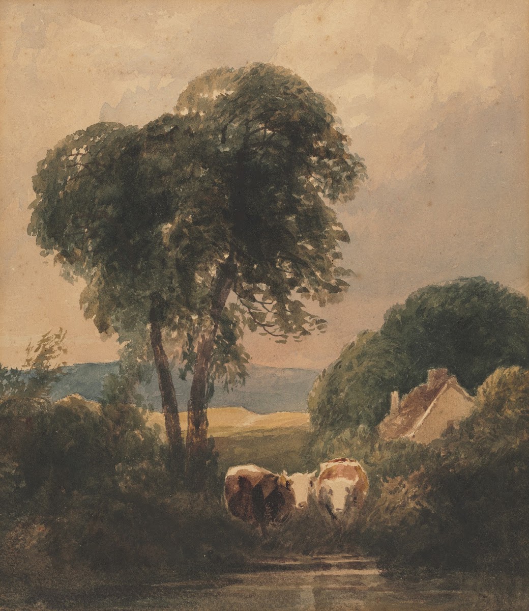 Welsh Landscape with Cattle c 180749