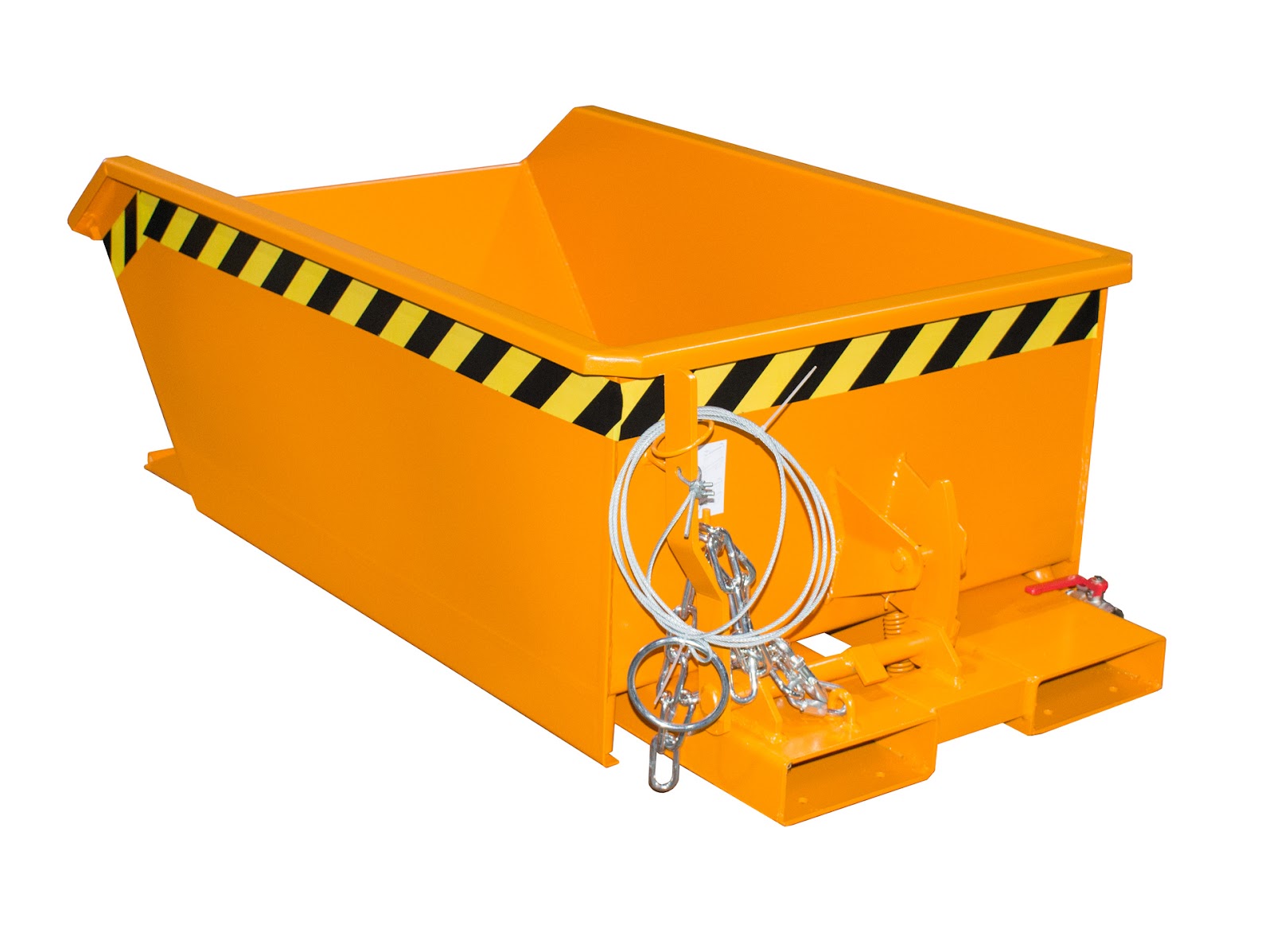 Mini-spaander-kiepecontainer SMGU 270, gelakt, Geeloranje