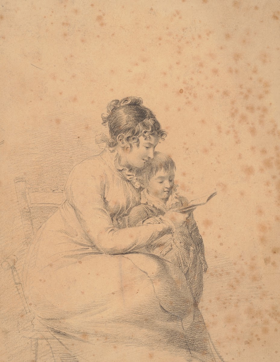 Eliza P Smith teaching John his lesson 1814 1818