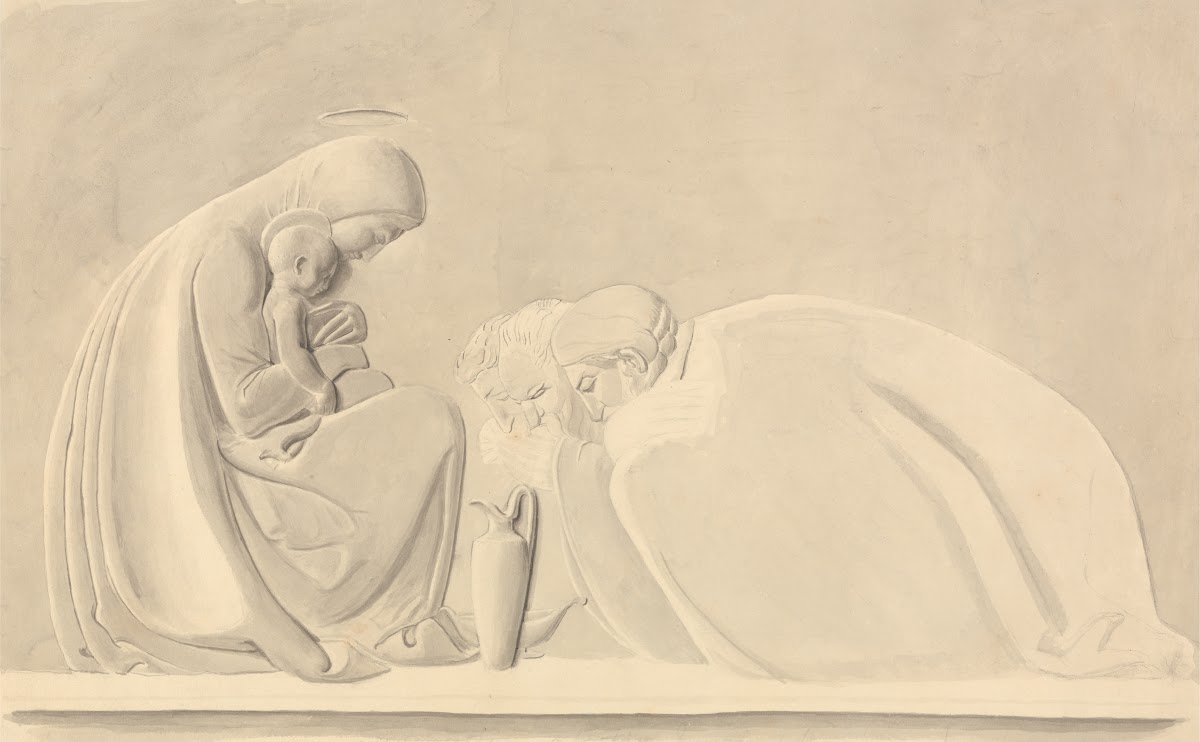 The Adoration of the Magi a Design for Bas Relief