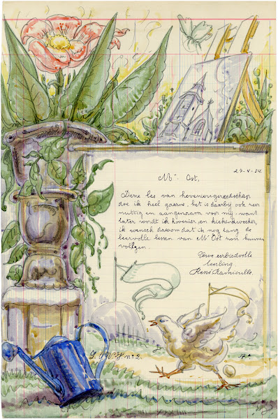 Briefillustratie gevogelte 1932